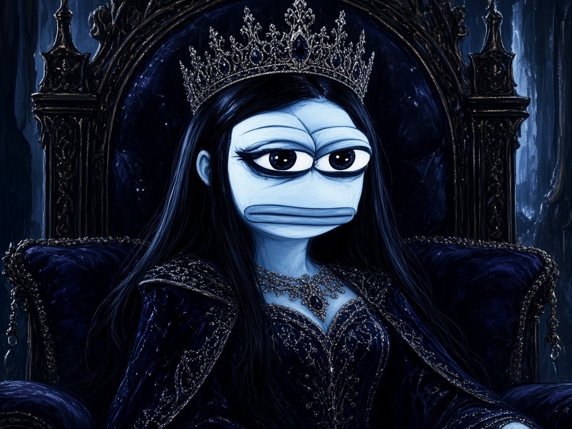 Pepina on a throne